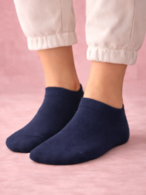Gurajo Paris Women’s Ankle Socks – Navy Blue