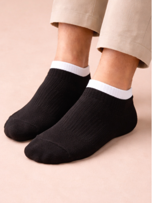 Gurajo Paris Men's Ankle Socks - Black