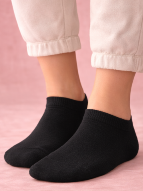 Gurajo Paris Women’s Ankle Socks – Black