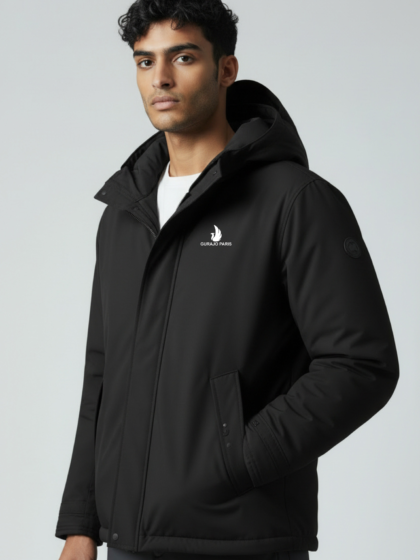 Gurajo Paris Men’s Premium Hooded Winter Jacket