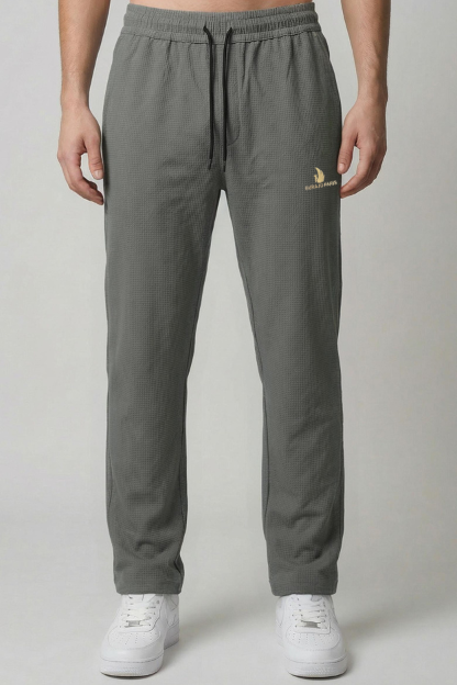 Men’s Grey Check Terry Plain Lower