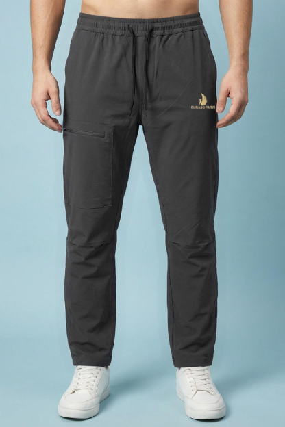 Men’s Charcoal Grey Nylon Terry Plain Lower